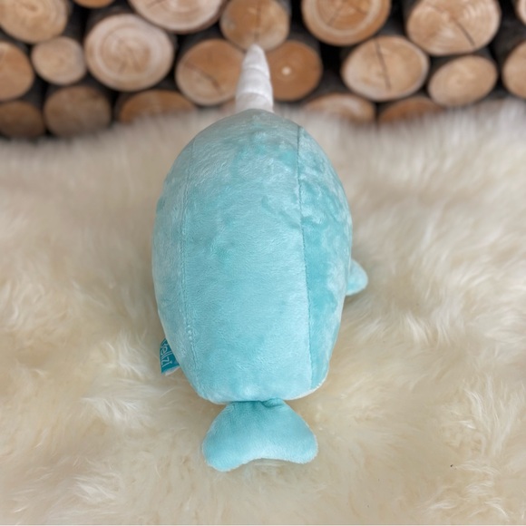 Narwhal Plush Blue Stuffie Toy by Bellzi - Picture 7 of 9